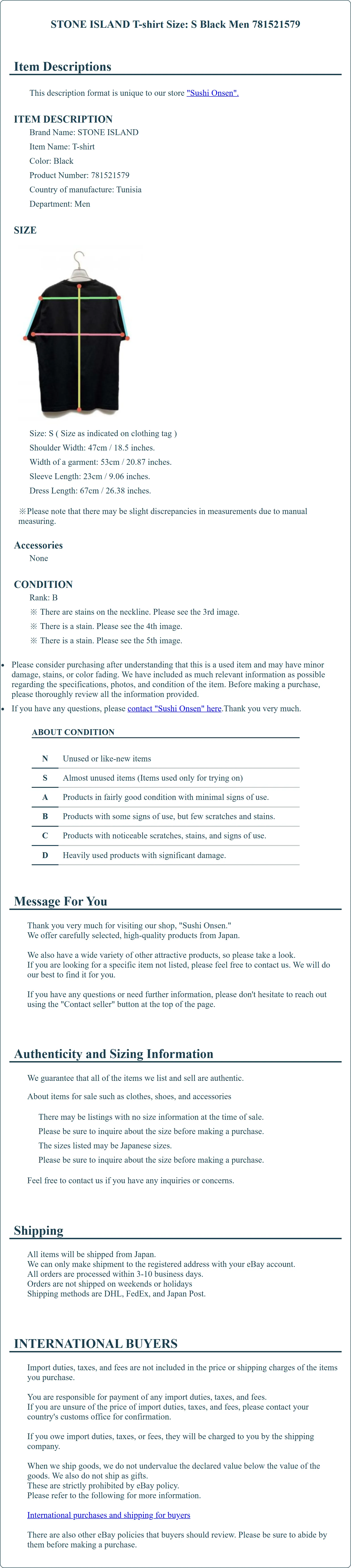 Product Details for Sushi Onsen