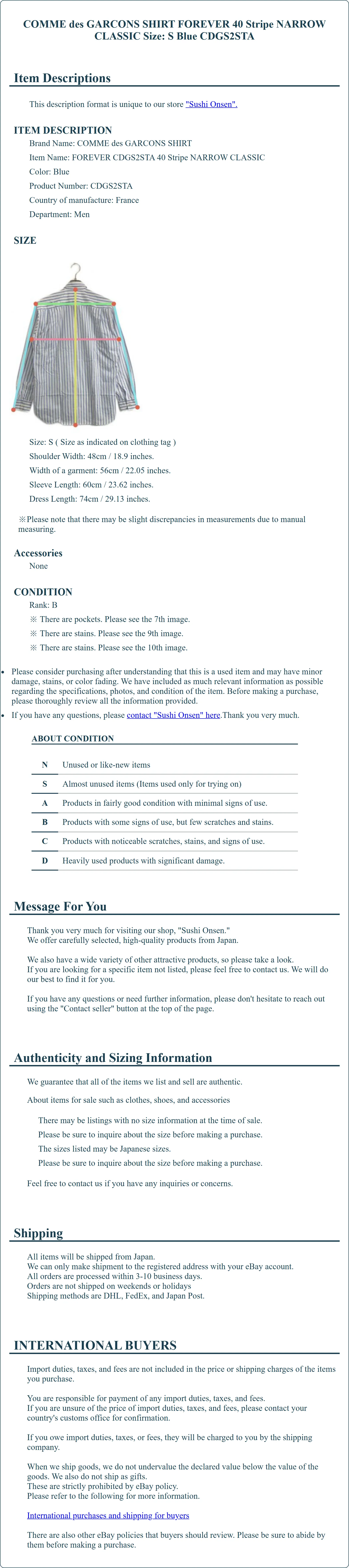 Product Details for Sushi Onsen