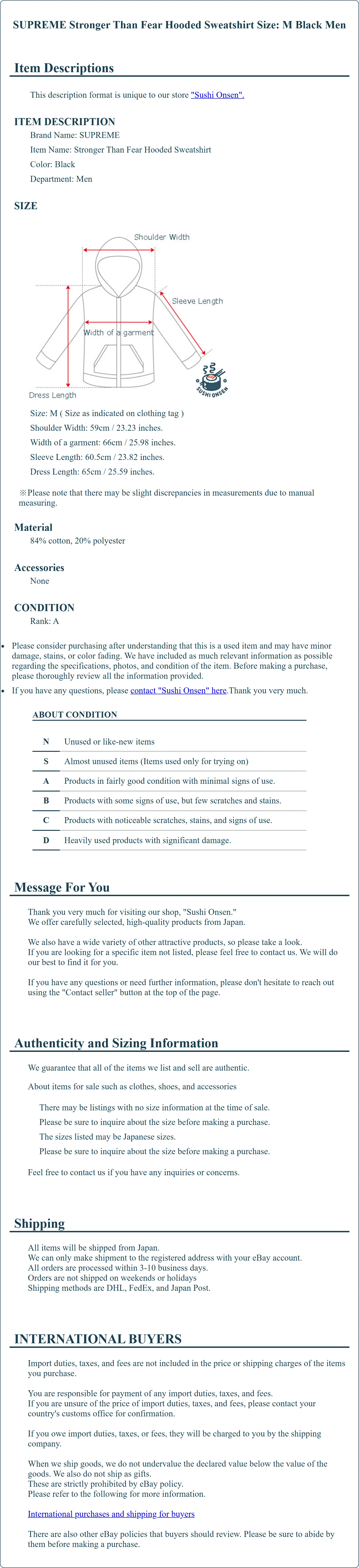 Product Details for Sushi Onsen