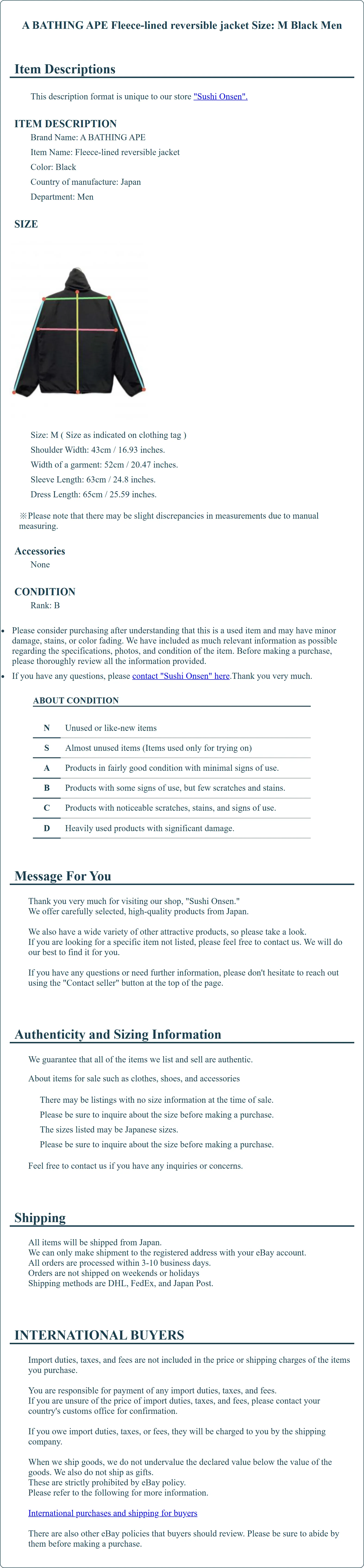 Product Details for Sushi Onsen