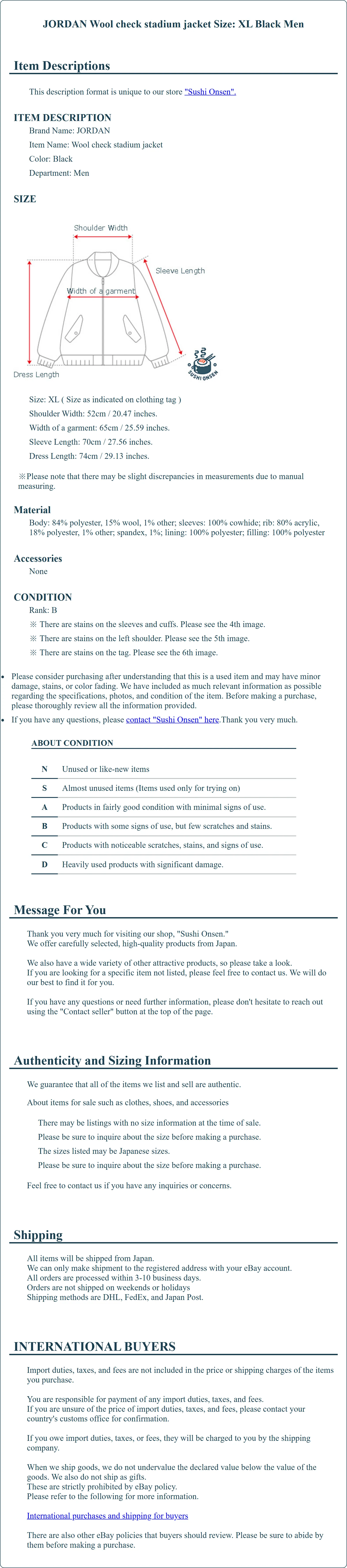 Product Details for Sushi Onsen