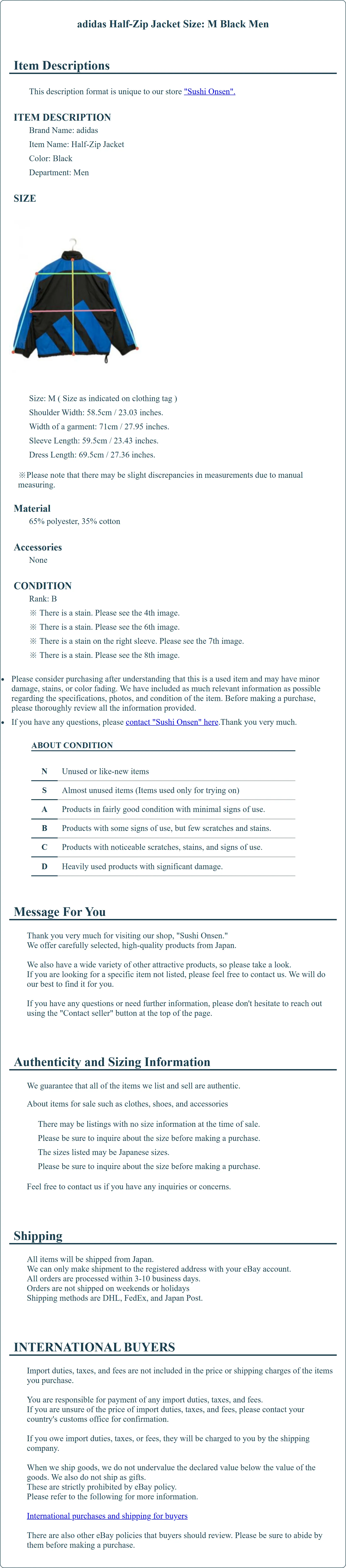 Product Details for Sushi Onsen