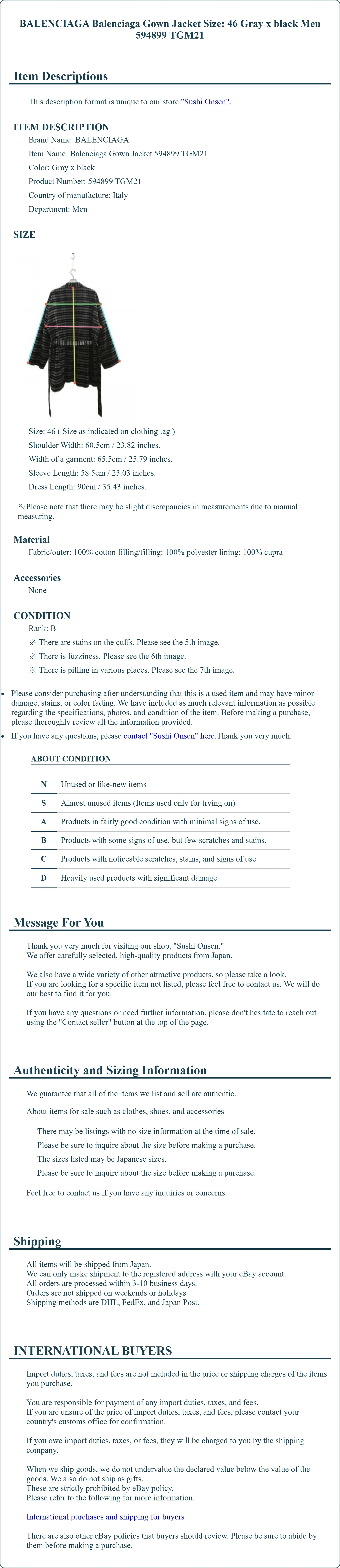 Product Details for Sushi Onsen