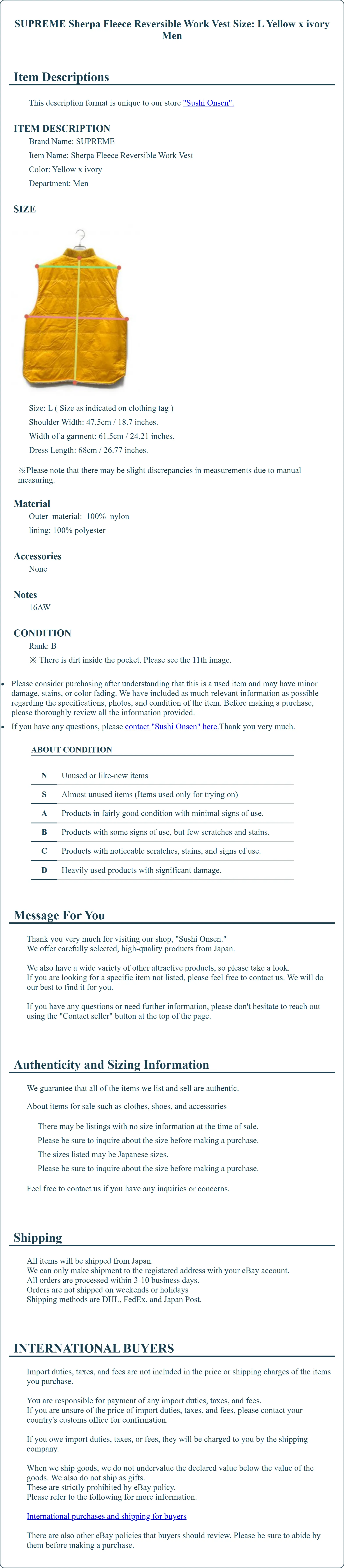 Product Details for Sushi Onsen