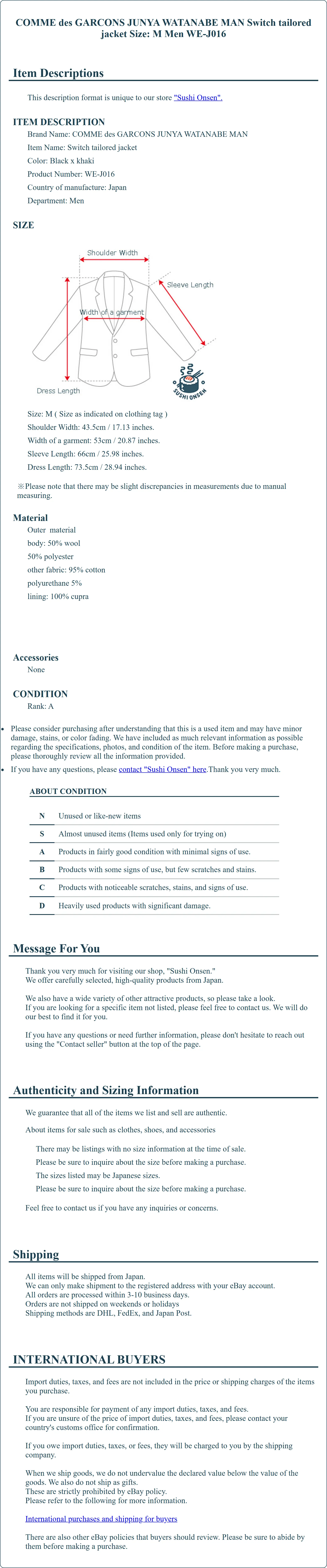 Product Details for Sushi Onsen