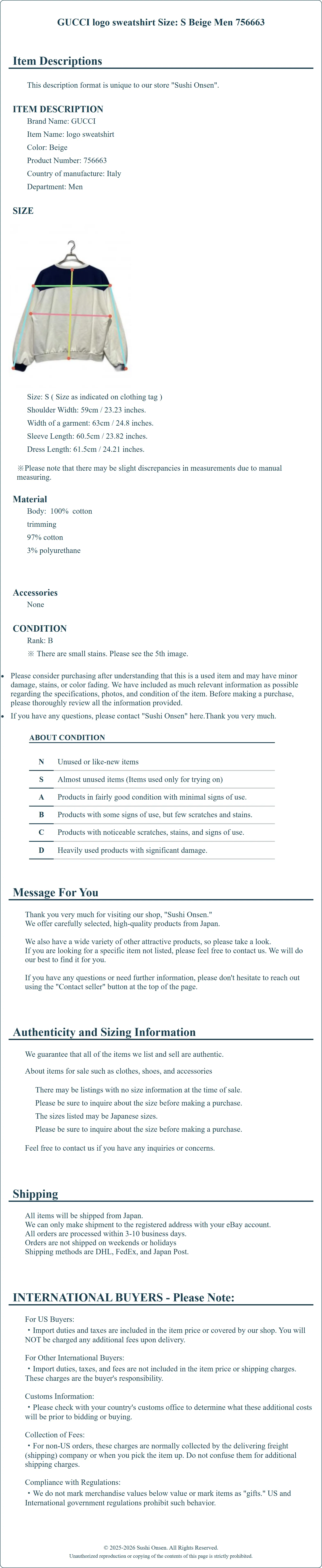 Product Details for Sushi Onsen