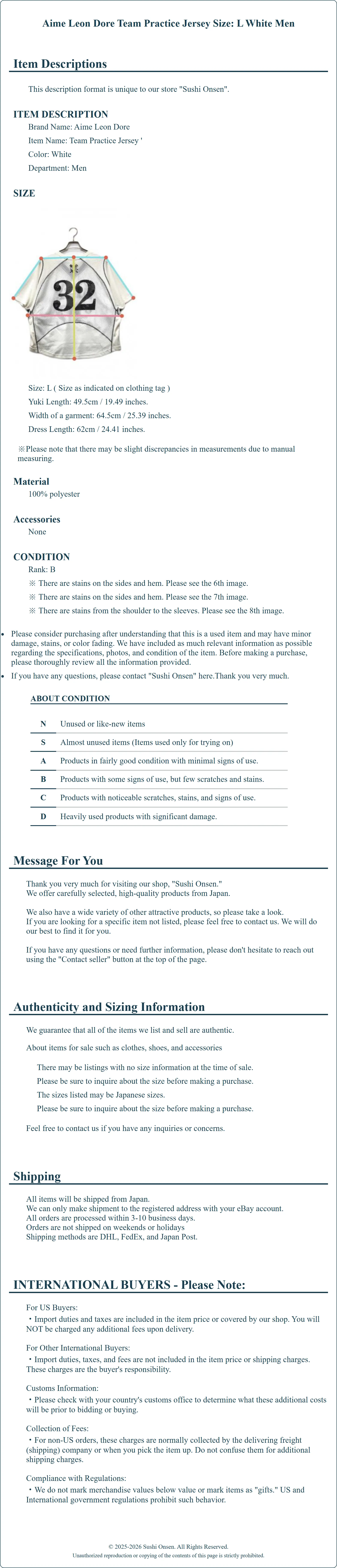 Product Details for Sushi Onsen