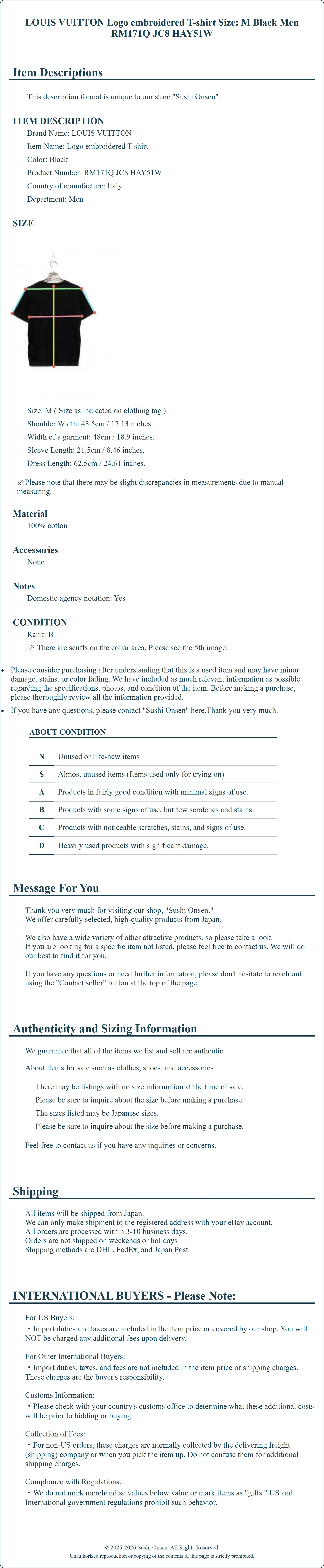 Product Details for Sushi Onsen