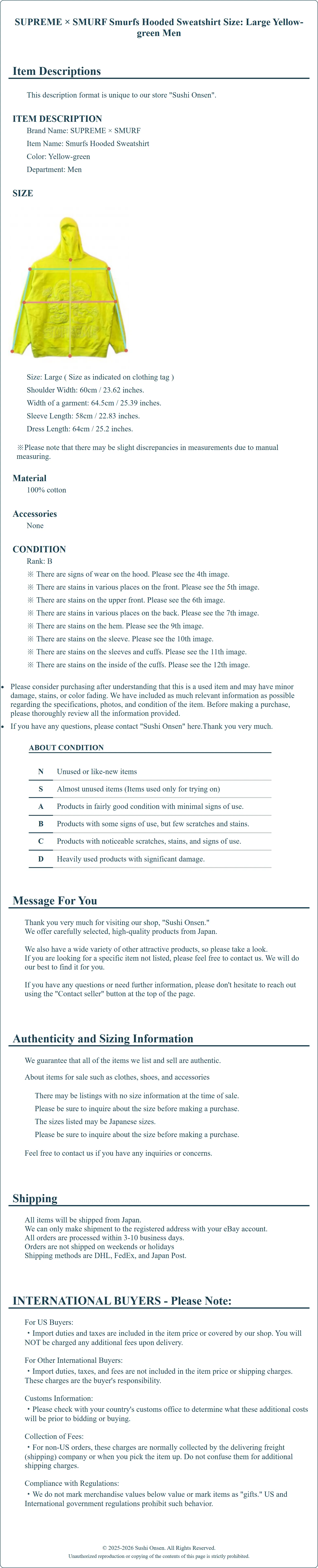 Product Details for Sushi Onsen