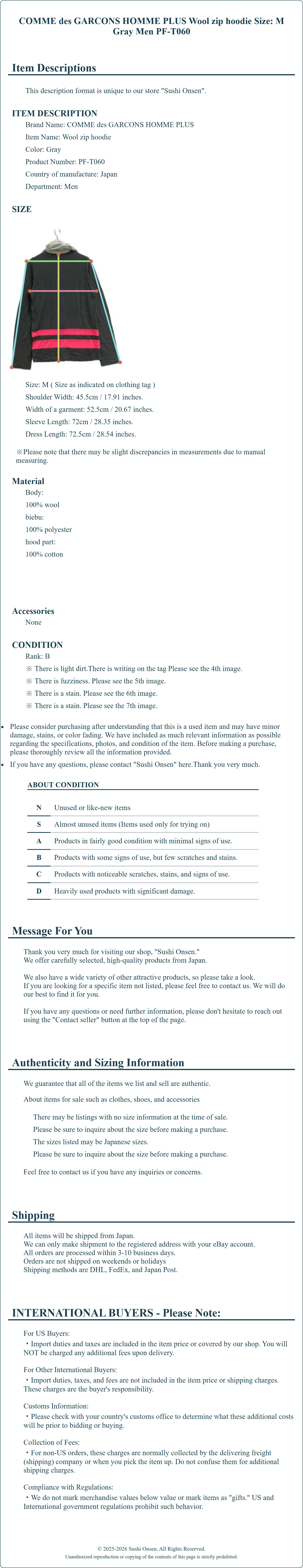 Product Details for Sushi Onsen