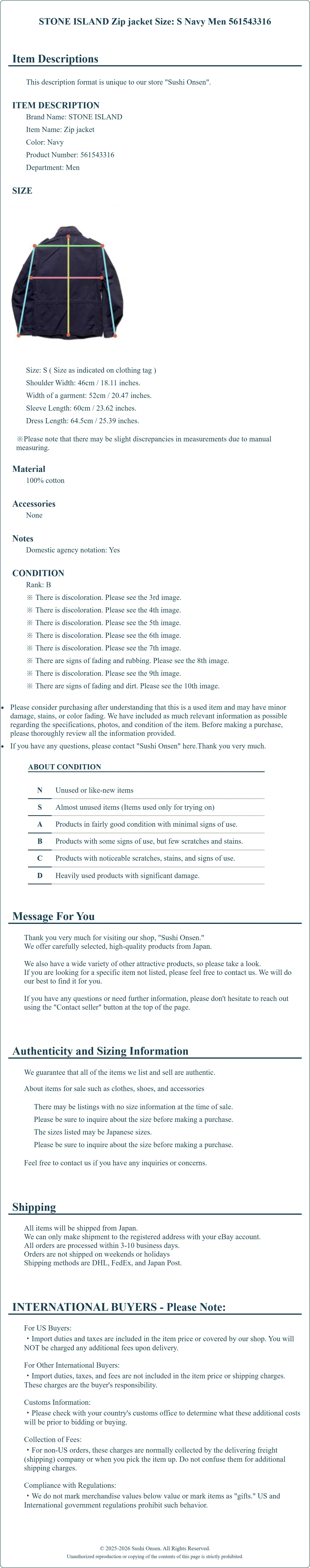 Product Details for Sushi Onsen