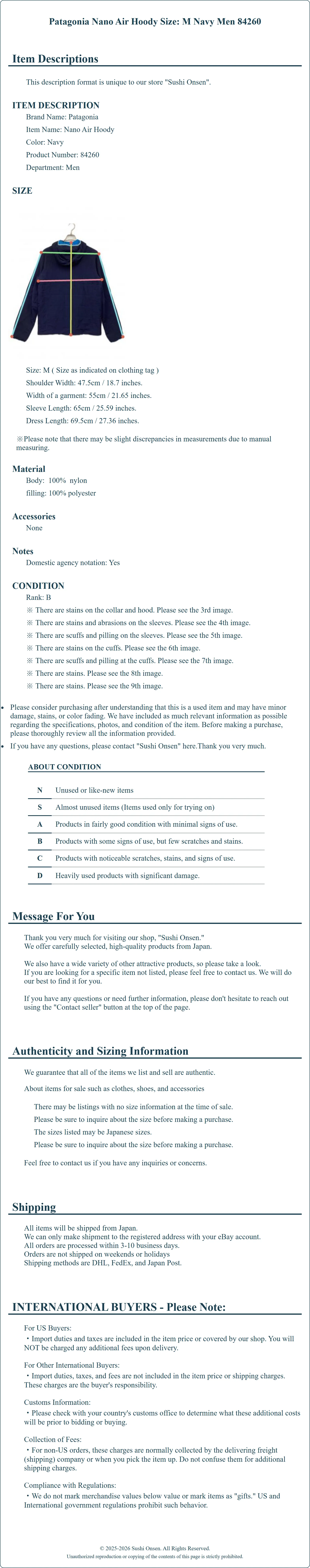 Product Details for Sushi Onsen
