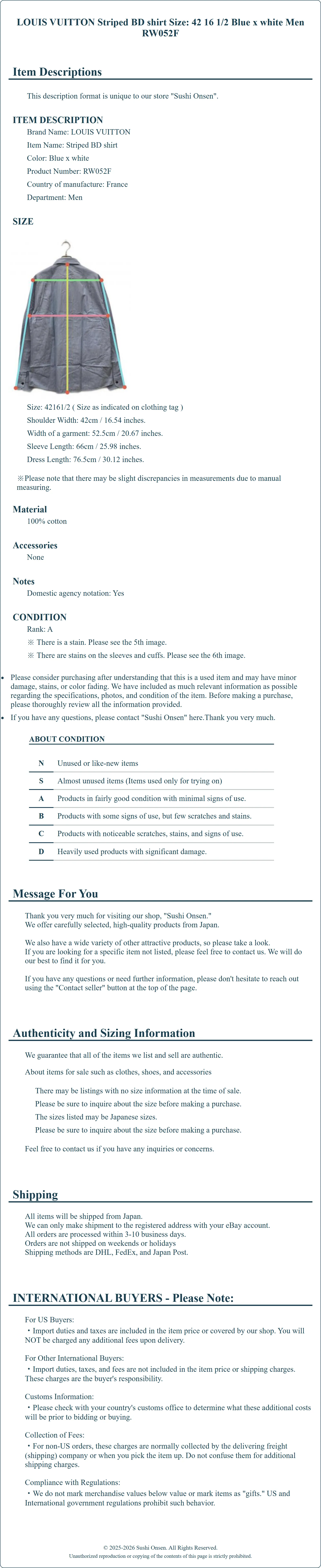 Product Details for Sushi Onsen