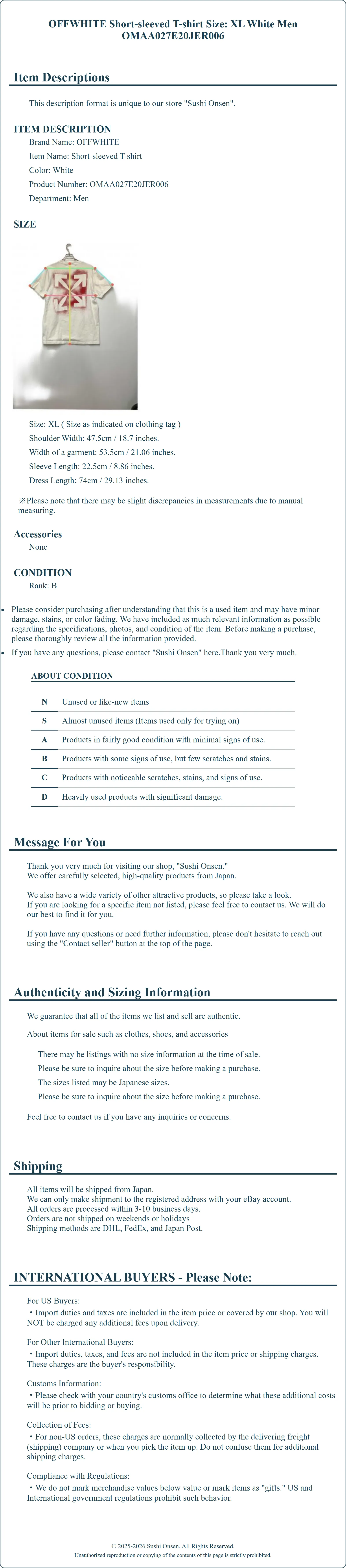 Product Details for Sushi Onsen