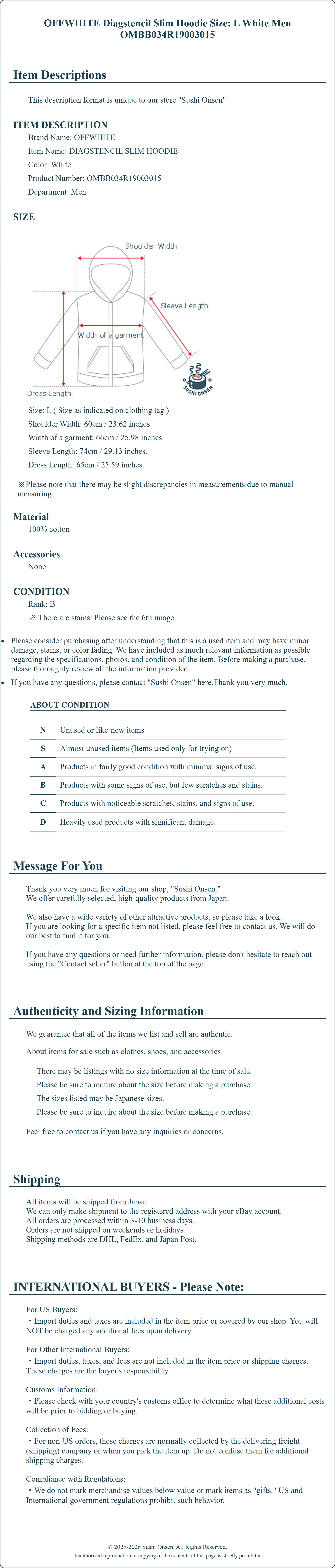 Product Details for Sushi Onsen