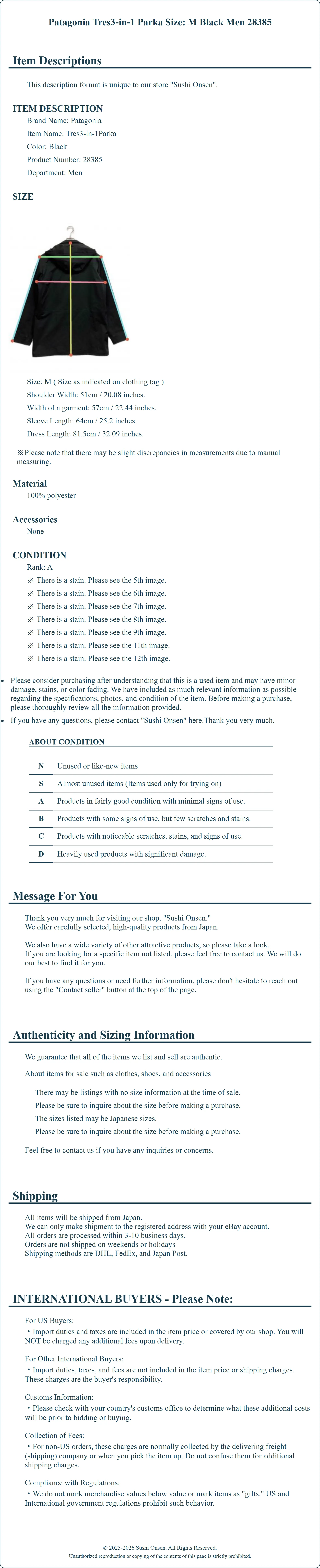 Product Details for Sushi Onsen