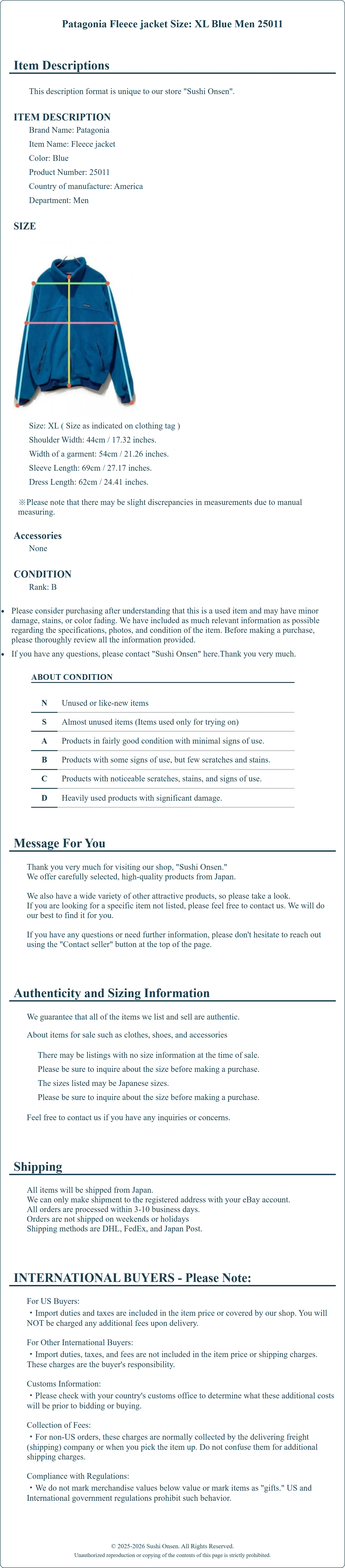 Product Details for Sushi Onsen