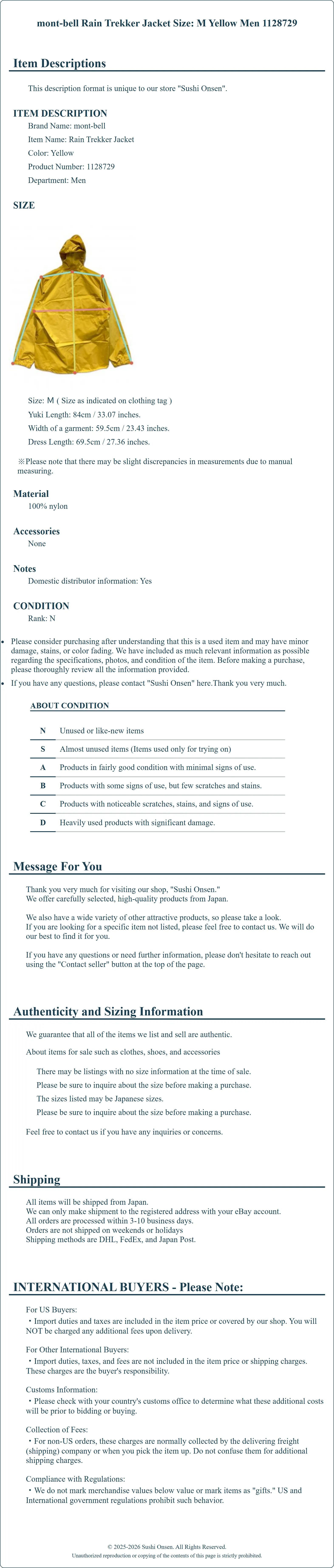 Product Details for Sushi Onsen