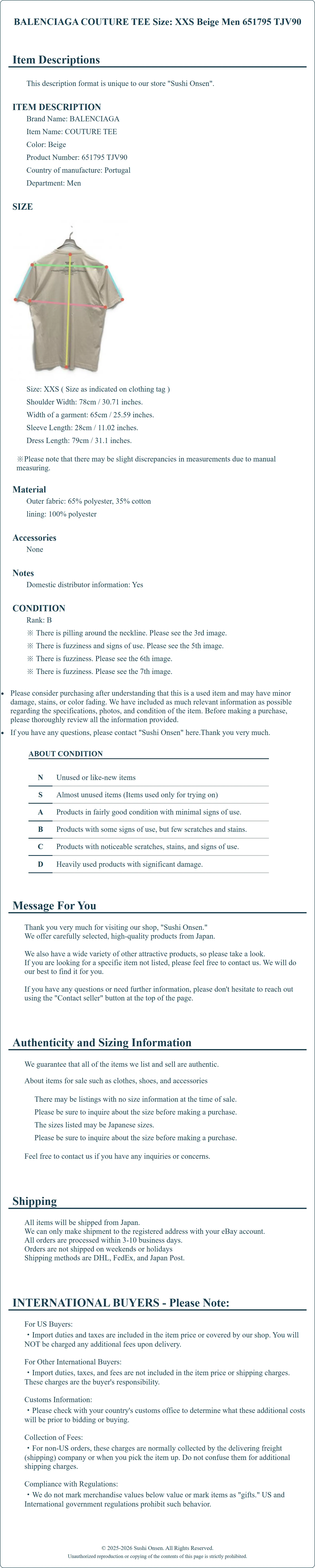 Product Details for Sushi Onsen