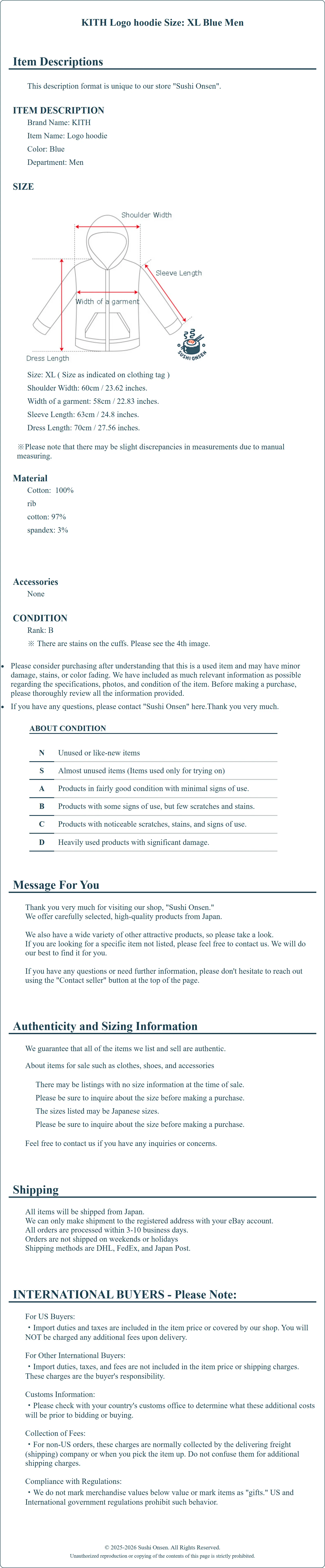 Product Details for Sushi Onsen