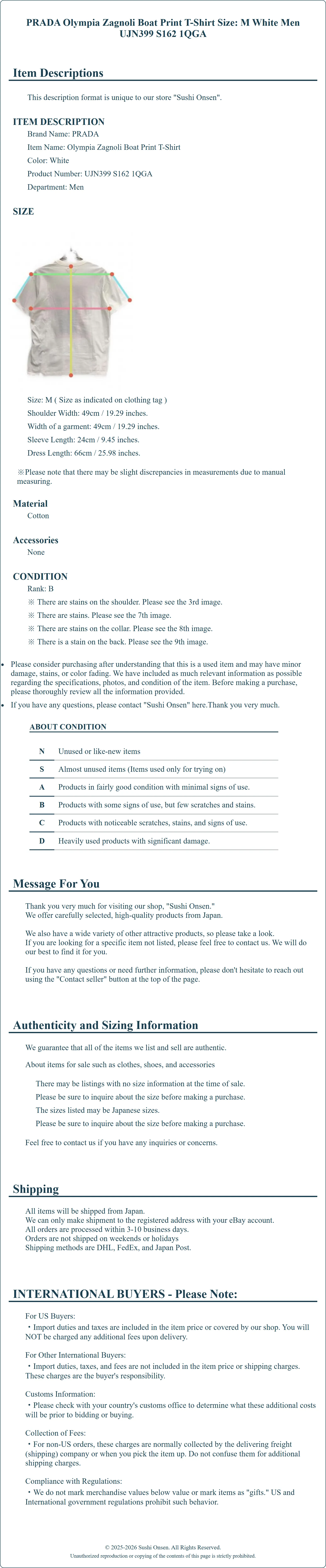 Product Details for Sushi Onsen