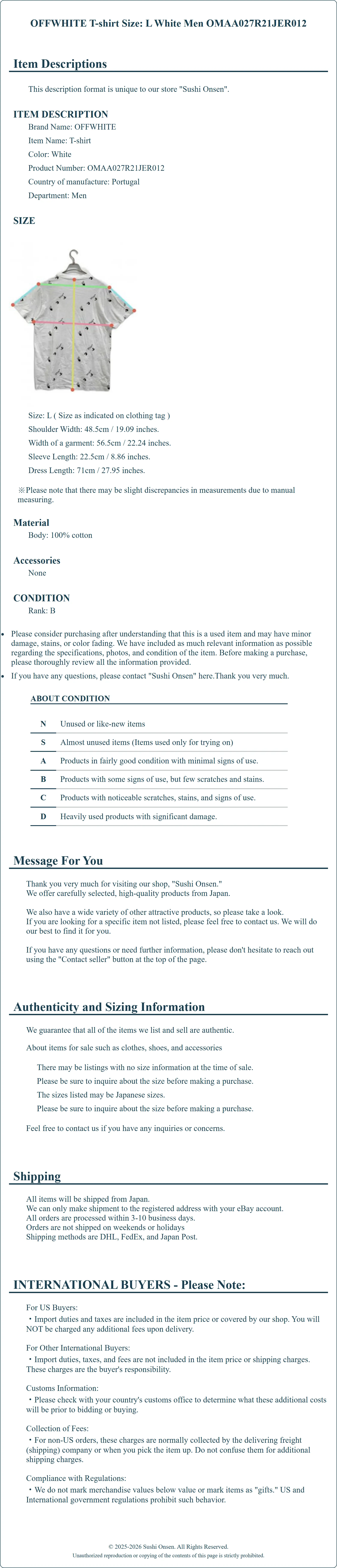 Product Details for Sushi Onsen