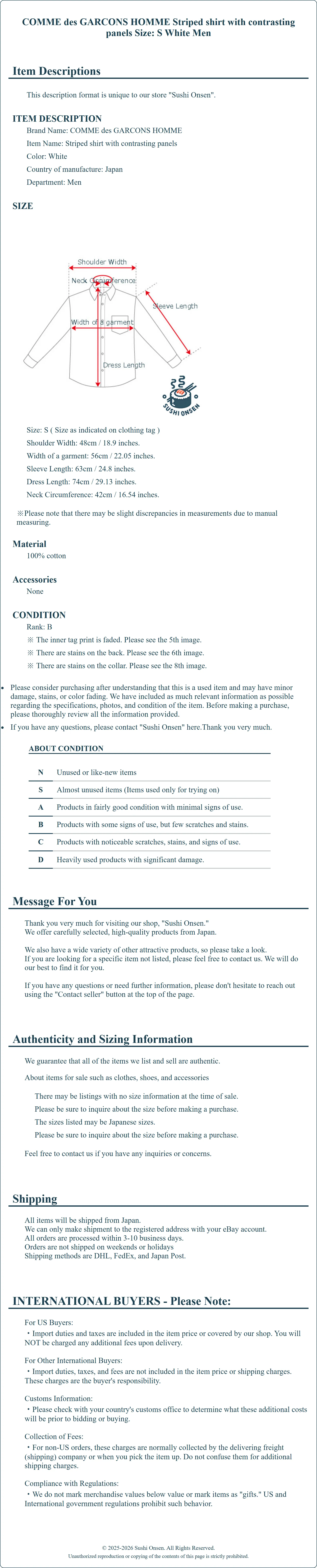 Product Details for Sushi Onsen