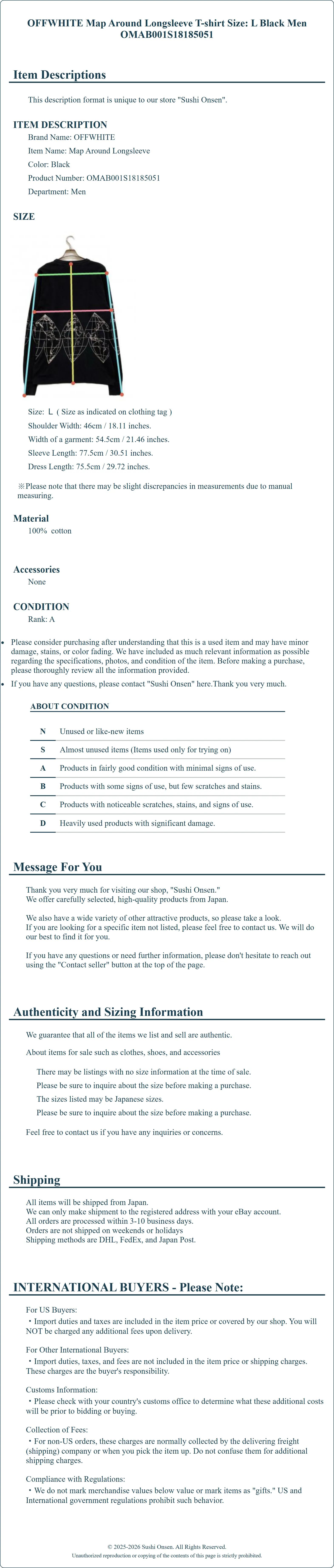 Product Details for Sushi Onsen