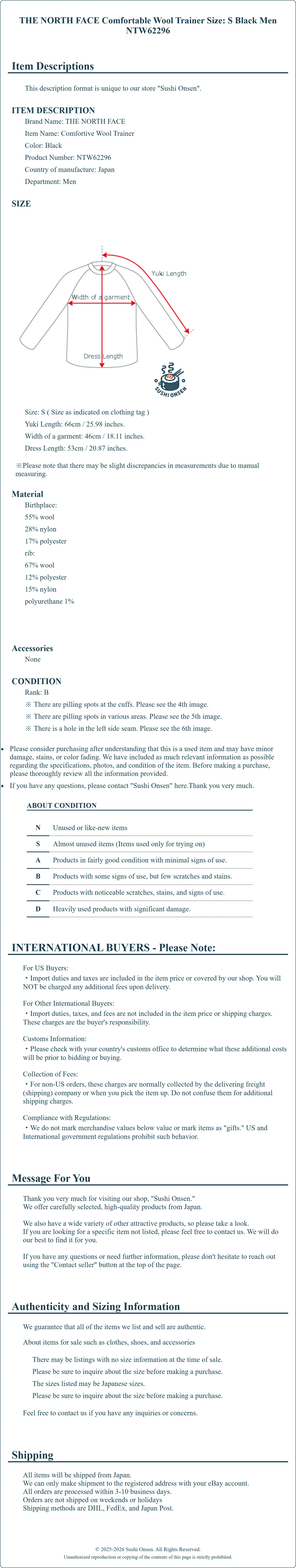 Product Details for Sushi Onsen